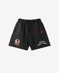 Ken-Ton Misfits Rugby Cotton Shorts, Washed Black