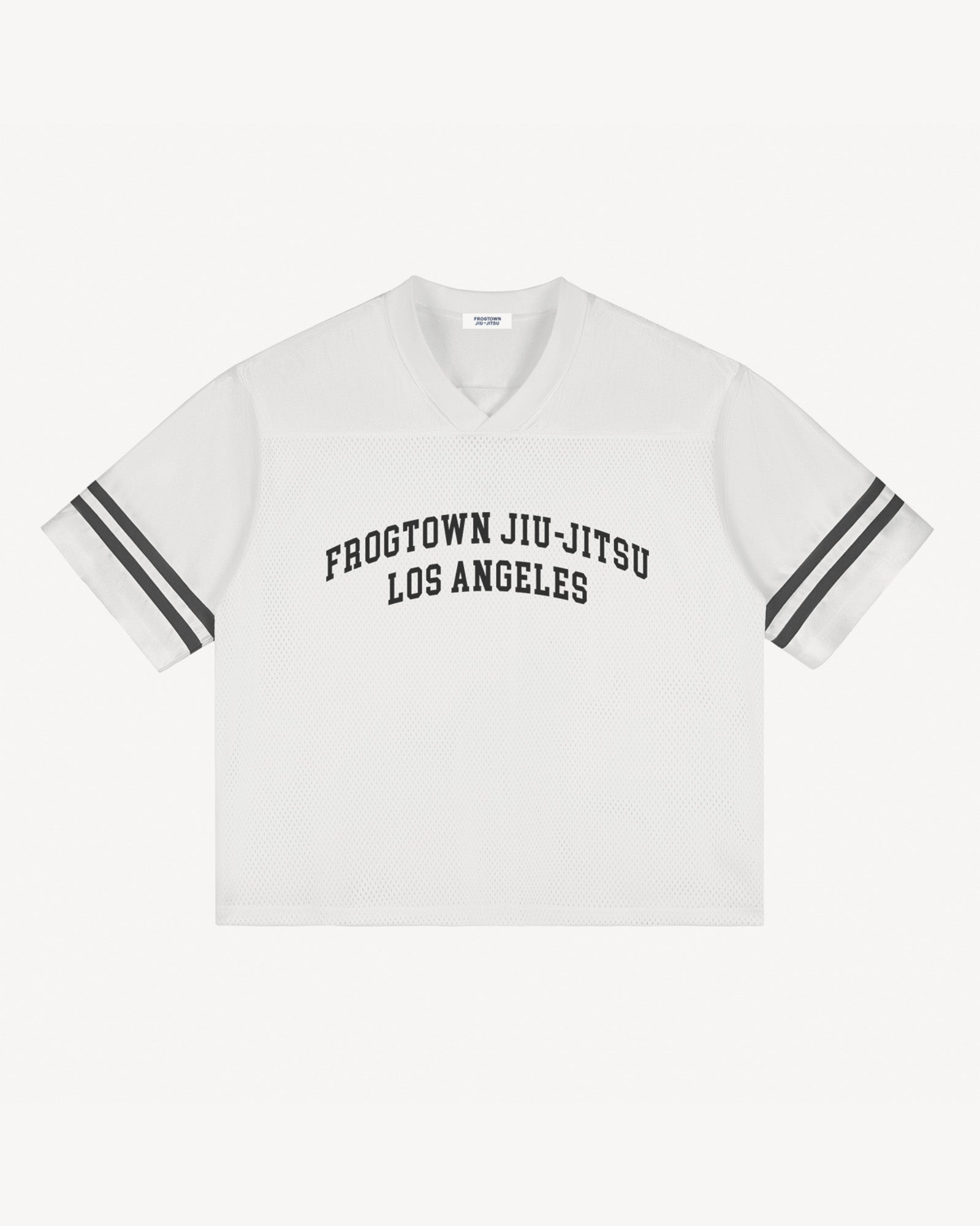 Frogtown Jiu-Jitsu Mesh Football Jersey, White