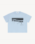 Frogtown Jiu-Jitsu Sign Box Fit Tee, Light Blue