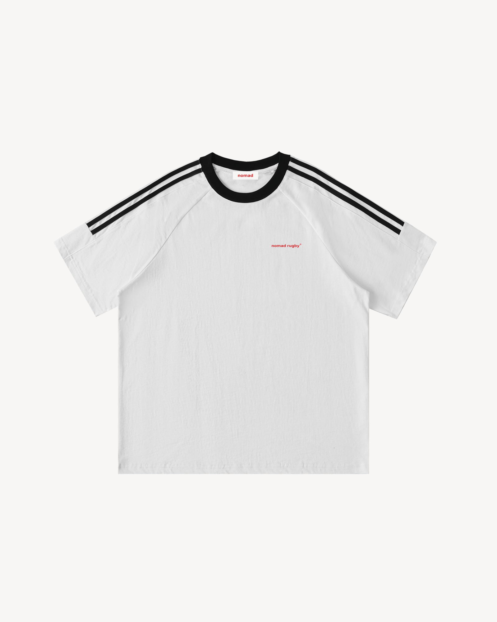 Nomad Rugby Taped Crewneck Cotton Tee