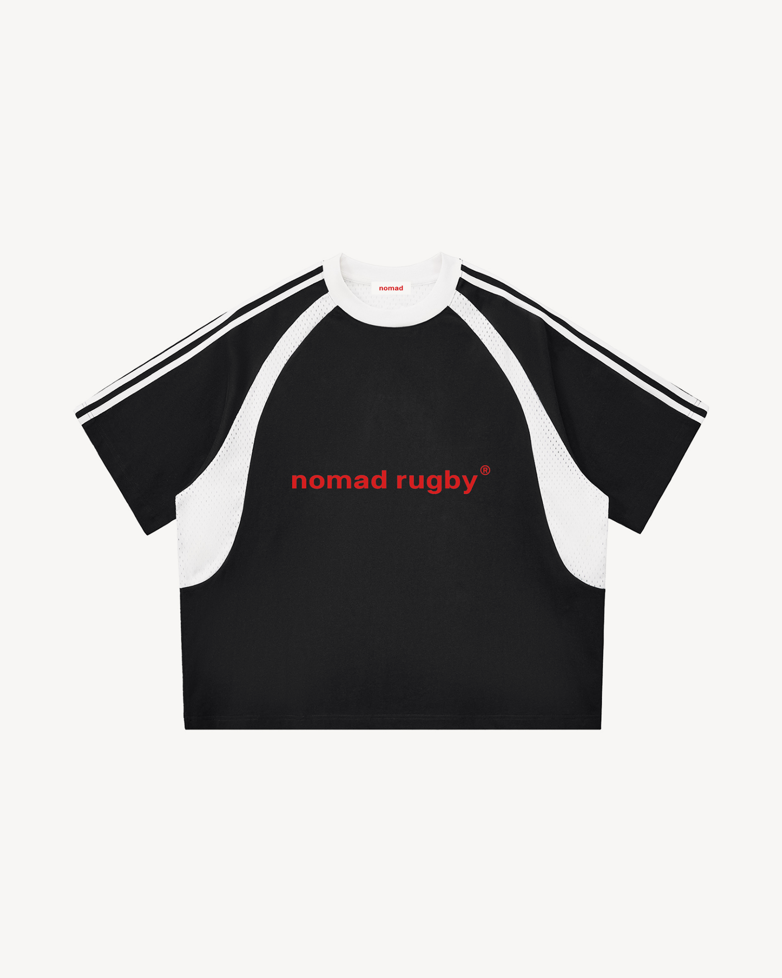 Nomad Rugby Striped Mesh T-Shirt