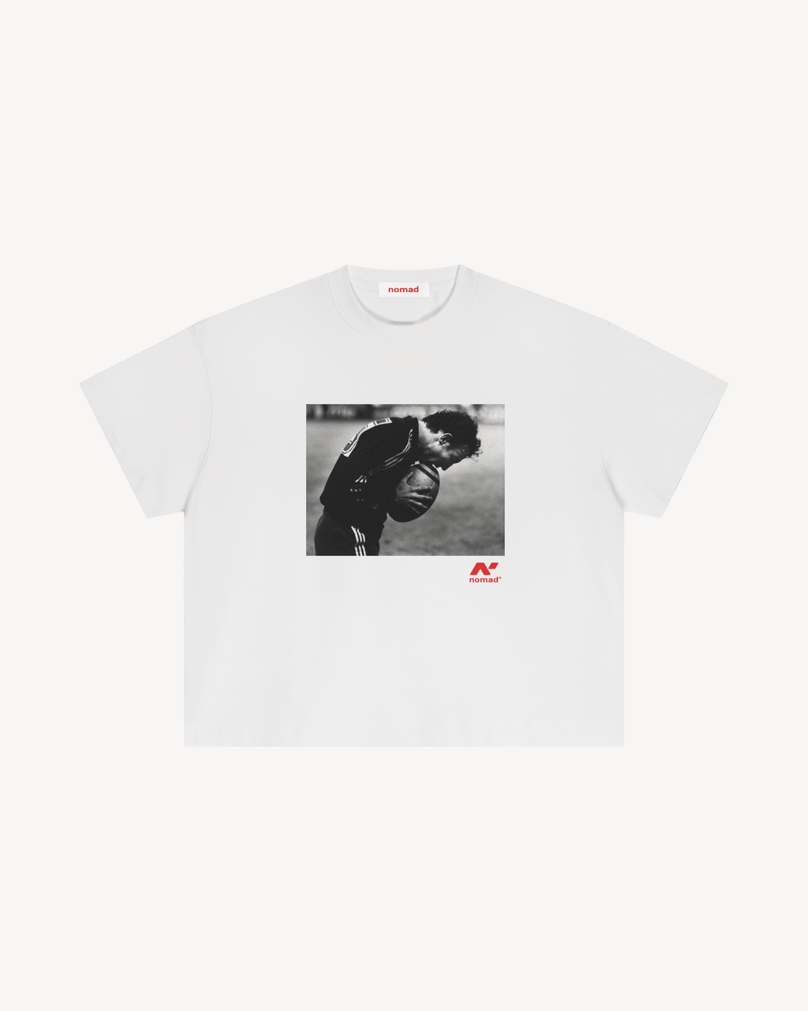 Nomad x Love of the Game Light Weight Box Tee, White