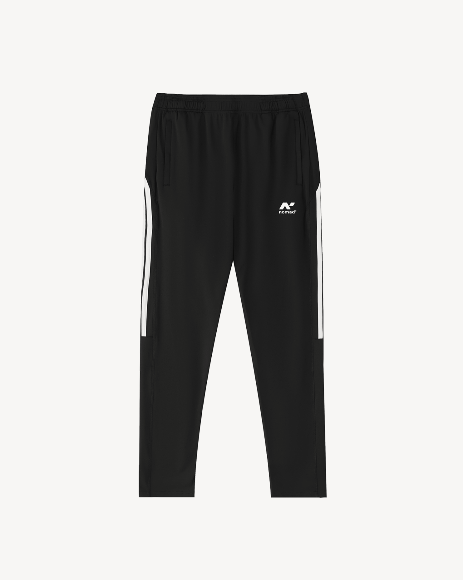 Nomad Striped Running Pants, Black