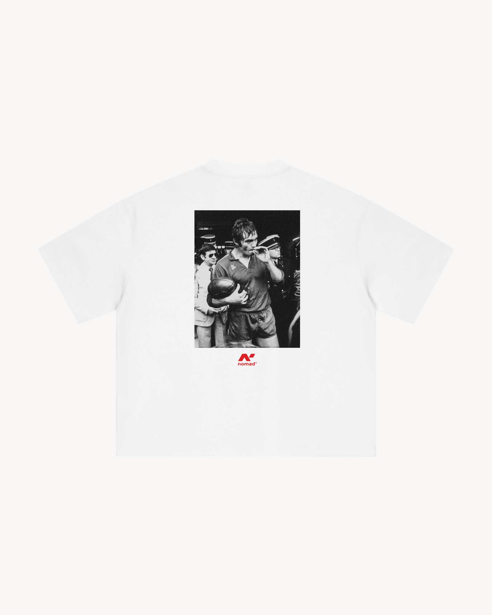 Nomad Olivier Saïsset Loose Box Fit Tee, White