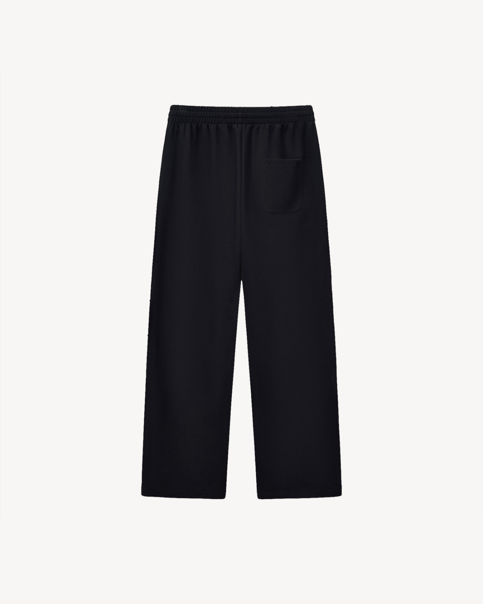 Nomad Rugby Curve Striped Straight Leg Sweatpants, Black