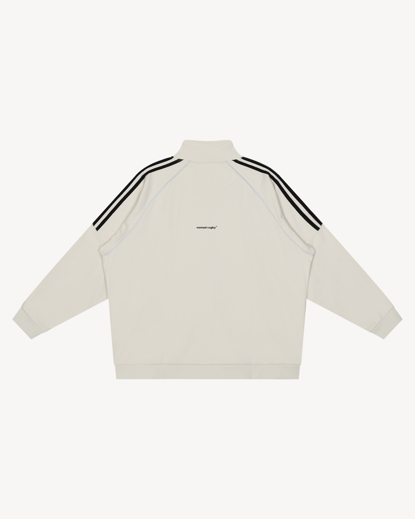 Nomad Rugby Piped Zip Up Jacket, Off White