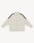 Nomad Rugby Piped Zip Up Jacket, Off White