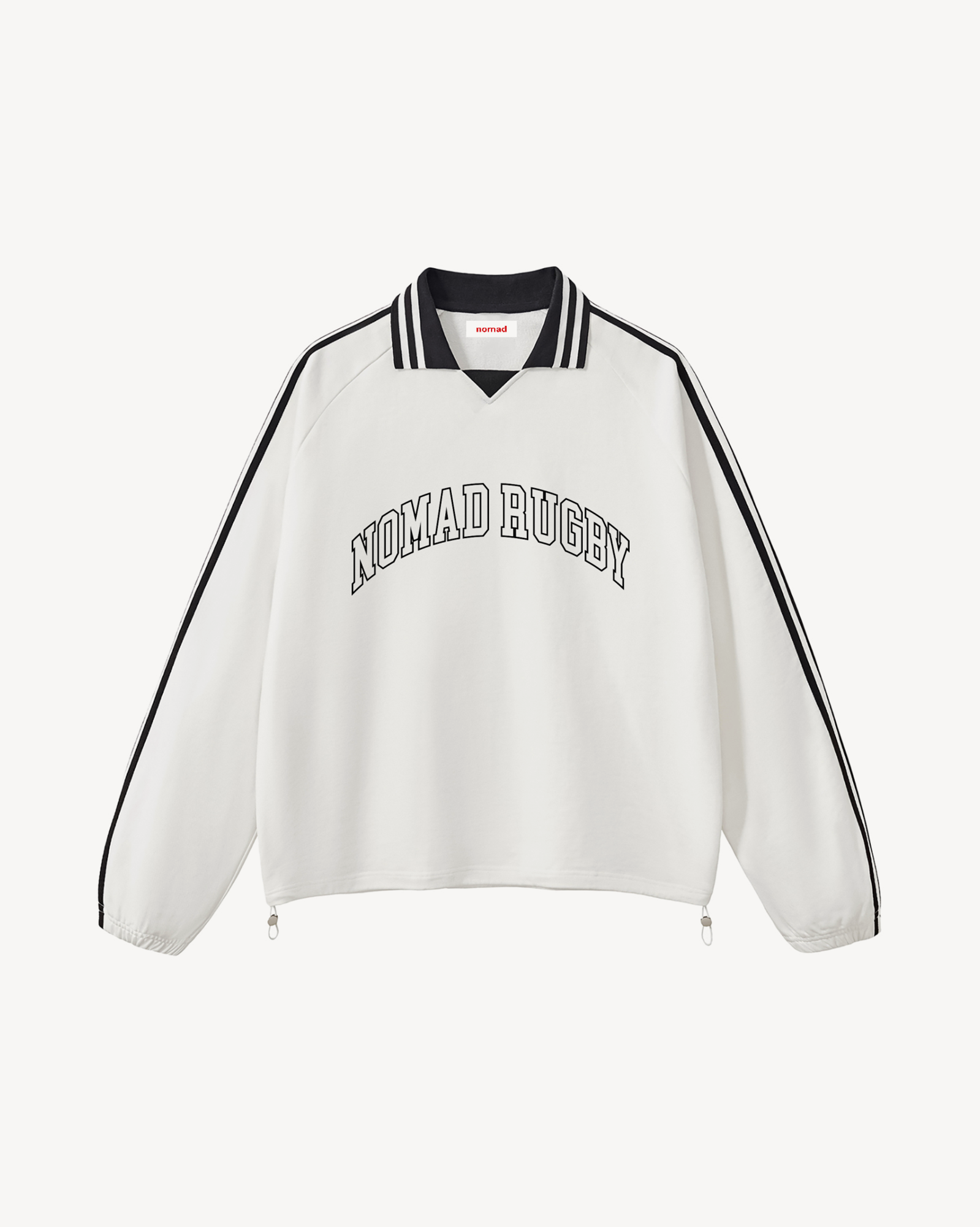 Nomad Rugby Striped Polo Pullover