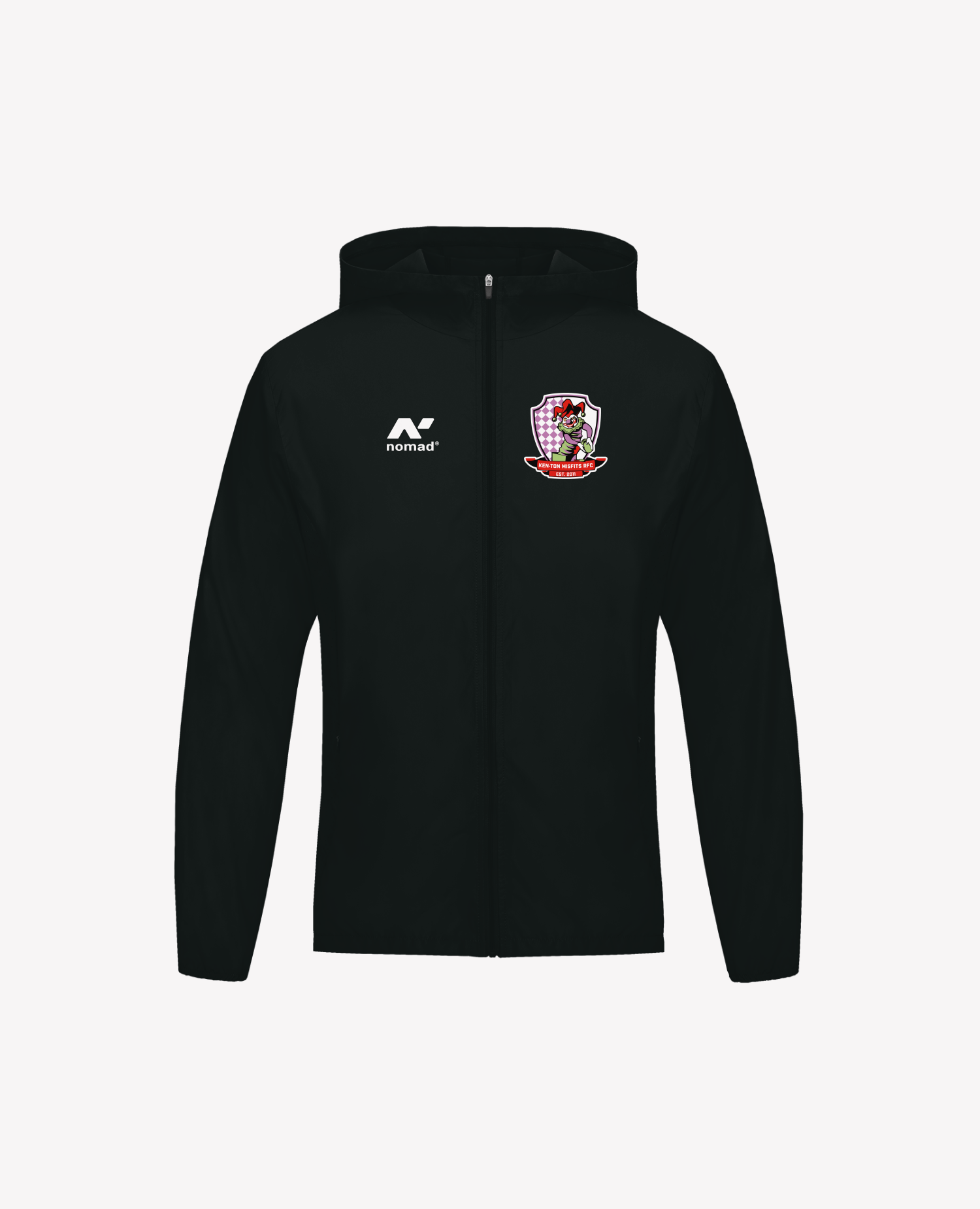 Ken-Ton Misfits RFC Hooded Sports Jacket, Black