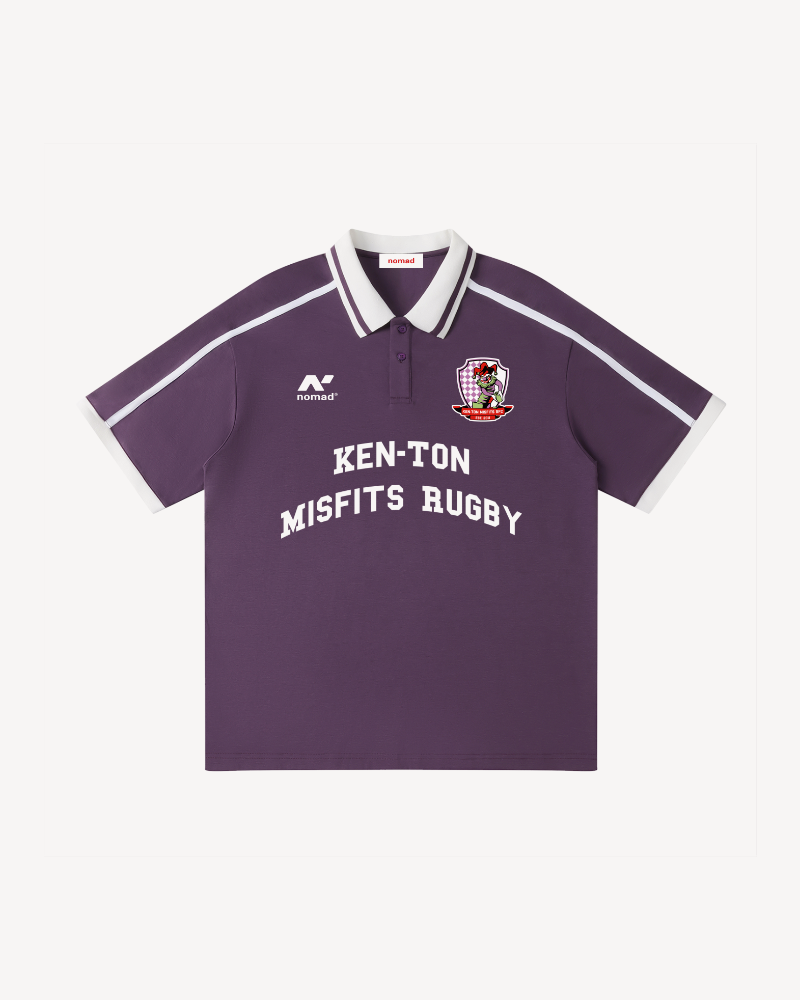 Ken-Ton Misfits RFC Polo Shirt, Purple