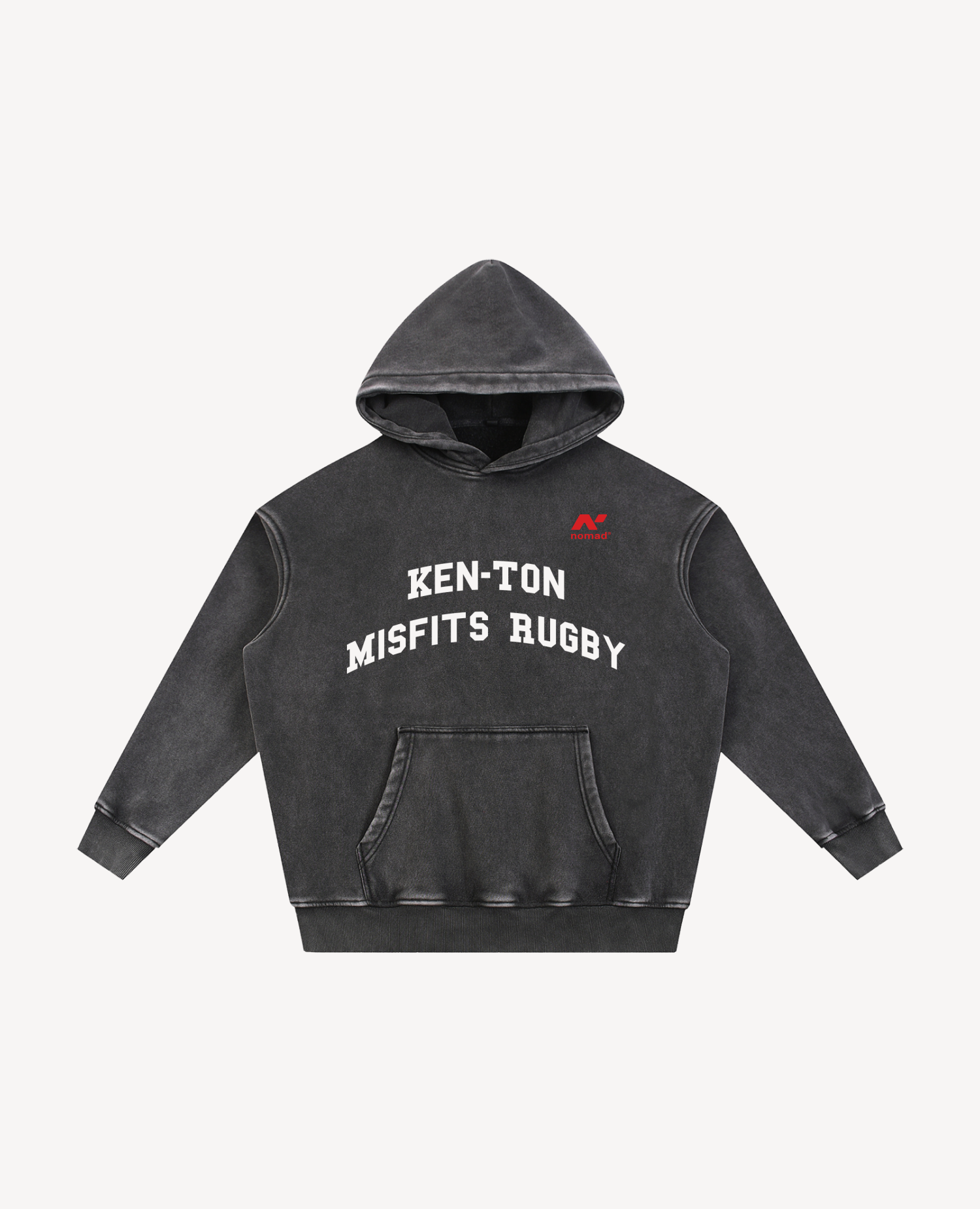 Ken-Ton Misfits RFC College Font Washed Hoodie